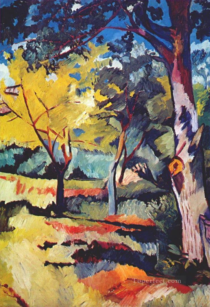 landscape at ladyzhino trees Oil Paintings